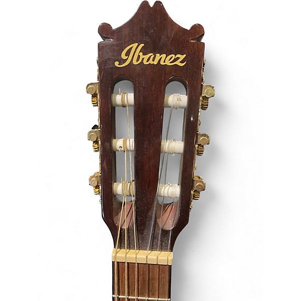 Used Ibanez GA35TCE-DVS Brown Classical Acoustic Electric Guitar