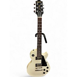 Used Epiphone Les Paul Standard Elite White Solid Body Electric Guitar