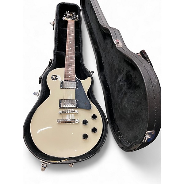 Used Epiphone Les Paul Standard Elite White Solid Body Electric Guitar