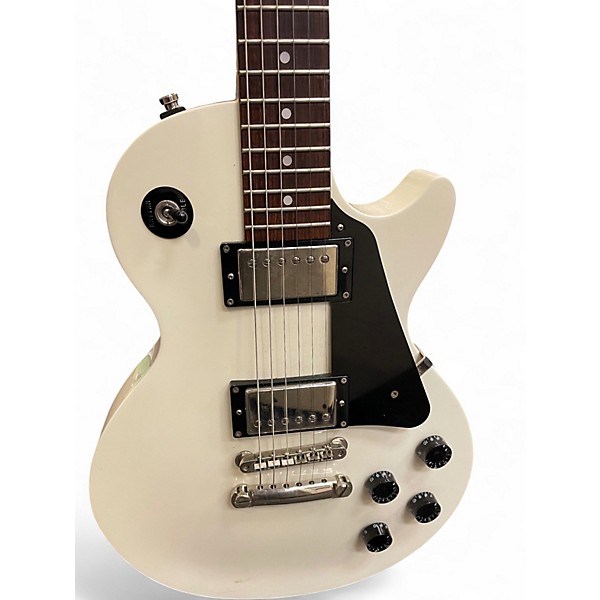 Used Epiphone Les Paul Standard Elite White Solid Body Electric Guitar