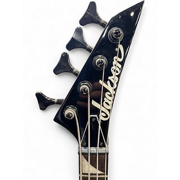 Used Jackson JS1X Minion Bass Black and Silver Electric Bass Guitar