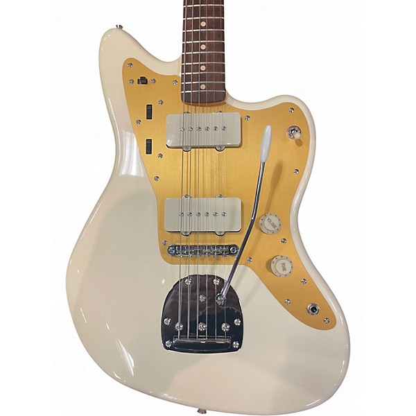 Used Squier J Mascis Jazzmaster Antique White Solid Body Electric Guitar