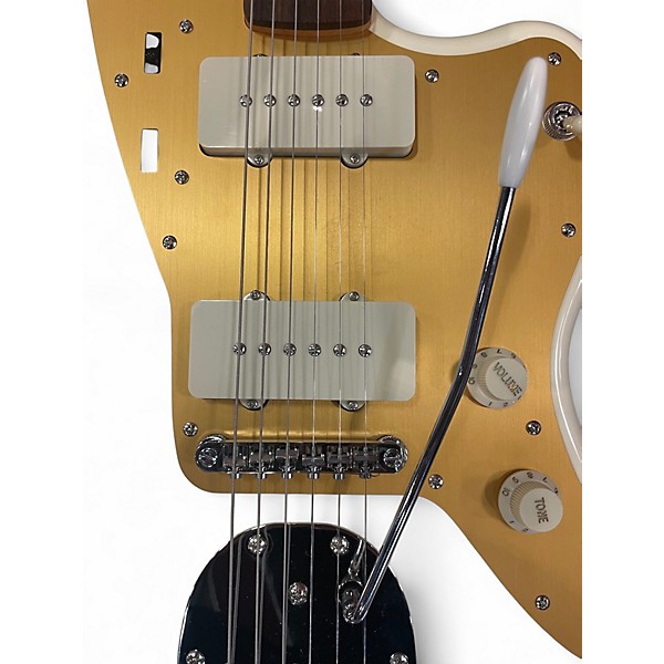 Used Squier J Mascis Jazzmaster Antique White Solid Body Electric Guitar