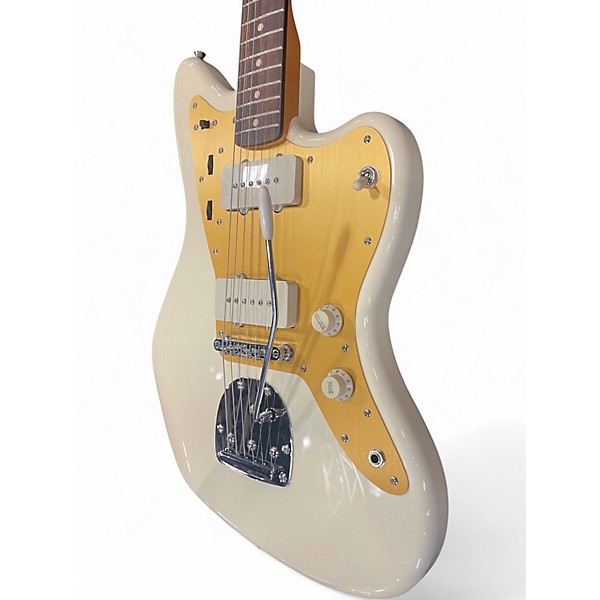 Used Squier J Mascis Jazzmaster Antique White Solid Body Electric Guitar