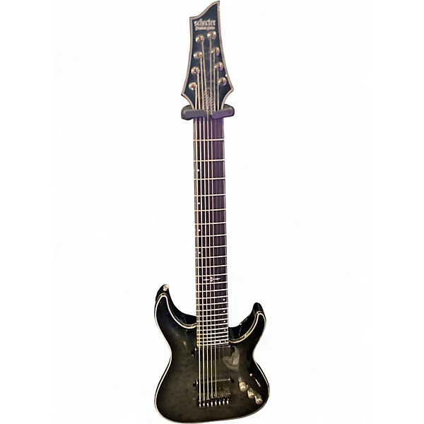 Used Schecter Guitar Research HELLRAISER HYBRID C8 Black Onyx Solid Body Electric Guitar