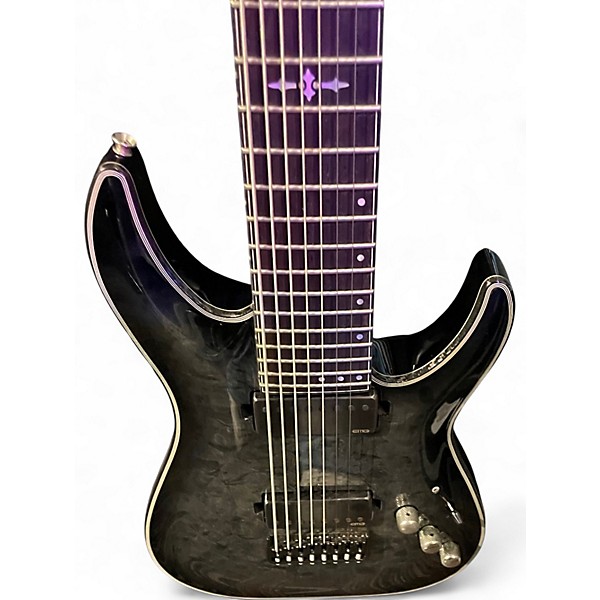 Used Schecter Guitar Research HELLRAISER HYBRID C8 Black Onyx Solid Body Electric Guitar