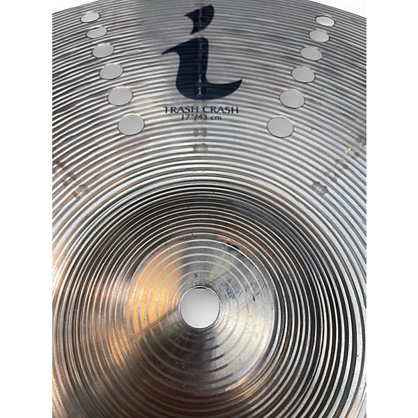 Used Zildjian 17in I trash crash Cymbal