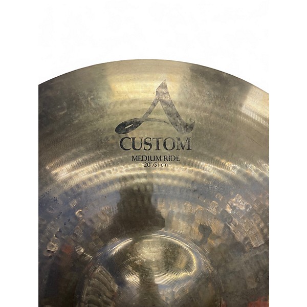 Used Zildjian 20in A Custom Medium Ride Cymbal