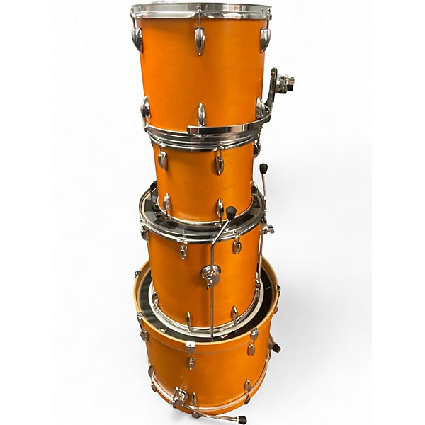 Used Ludwig 4 Piece ACCENT CUSTOM Orange Drum Kit
