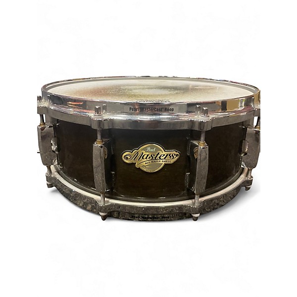 Used Pearl 14in MASTERS MAPLE SNARE Brown Drum