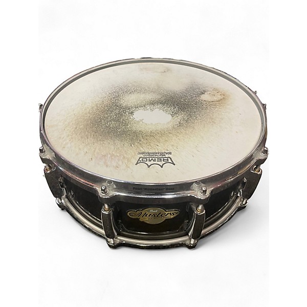 Used Pearl 14in MASTERS MAPLE SNARE Brown Drum