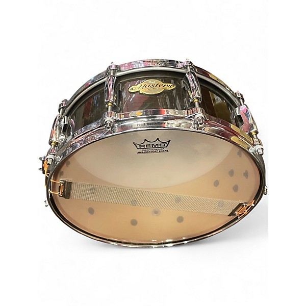 Used Pearl 14in MASTERS MAPLE SNARE Brown Drum