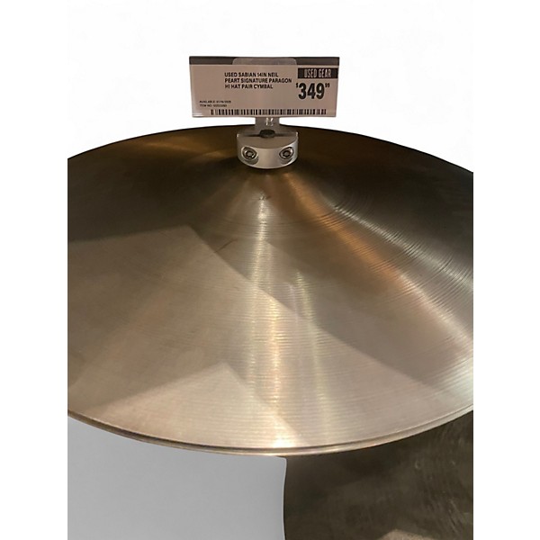 Used SABIAN 14in Neil Peart Signature Paragon Hi Hat Pair Cymbal