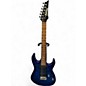 Used Ibanez GRX70QA Blue Burst Solid Body Electric Guitar thumbnail