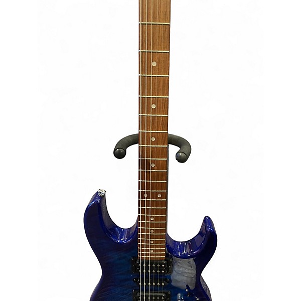 Used Ibanez GRX70QA Blue Burst Solid Body Electric Guitar
