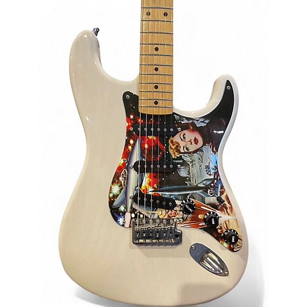 Used Fender American Original 50s Stratocaster Left Handed White Blonde Solid Body Electric Guitar