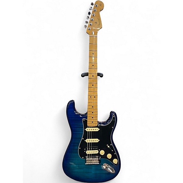 Used Fender Player II Stratocaster HSS Blue Burst Solid Body Electric Guitar