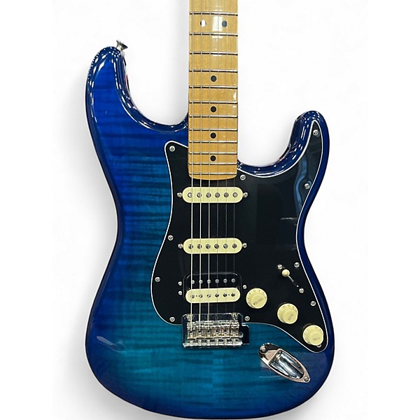 Used Fender Player II Stratocaster HSS Blue Burst Solid Body Electric Guitar