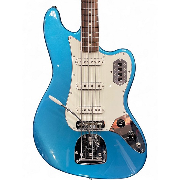 Used Fender VINTERA BASS VI Blue Solid Body Electric Guitar