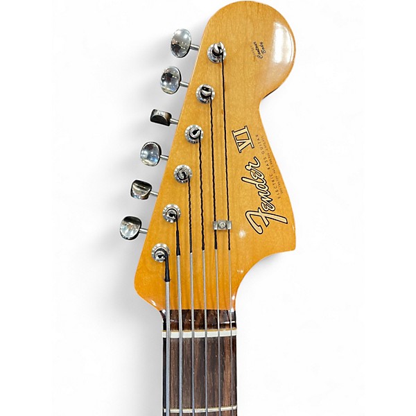 Used Fender VINTERA BASS VI Blue Solid Body Electric Guitar