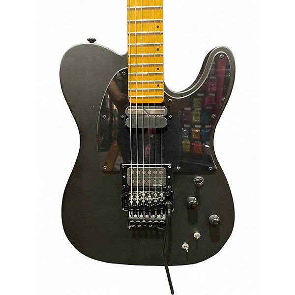 Used Schecter Guitar Research PT Fr S Sweetwater Exclusive Satin Black Solid Body Electric Guitar