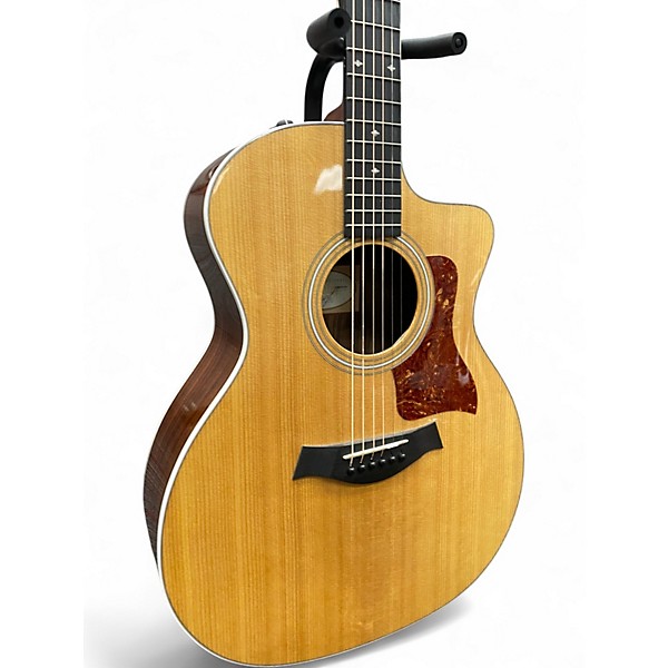 Used Taylor 214CE Deluxe Natural Acoustic Electric Guitar