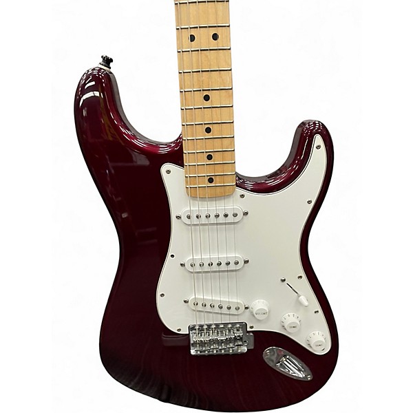 Used Fender Standard Stratocaster Candy Apple Red Solid Body Electric Guitar