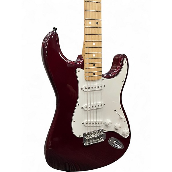 Used Fender Standard Stratocaster Candy Apple Red Solid Body Electric Guitar