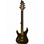 Used Schecter Guitar Research C1 Floyd Rose Special Left Handed 50th Anniversary Metallic Gold Electric Guitar thumbnail