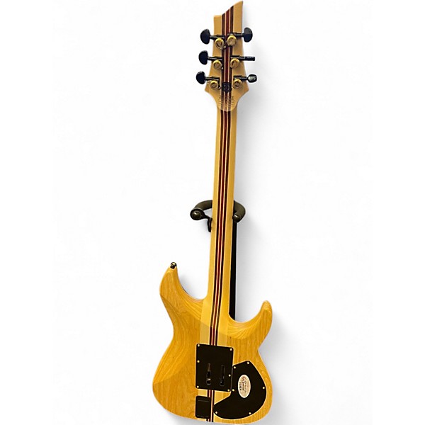 Used Schecter Guitar Research C1 Floyd Rose Special Left Handed 50th Anniversary Metallic Gold Electric Guitar