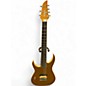 Used Schecter Guitar Research KM7 Left Handed Gold Top Electric Guitar thumbnail