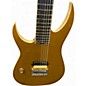 Used Schecter Guitar Research KM7 Left Handed Gold Top Electric Guitar