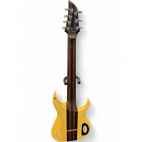 Used Schecter Guitar Research KM7 Left Handed Gold Top Electric Guitar