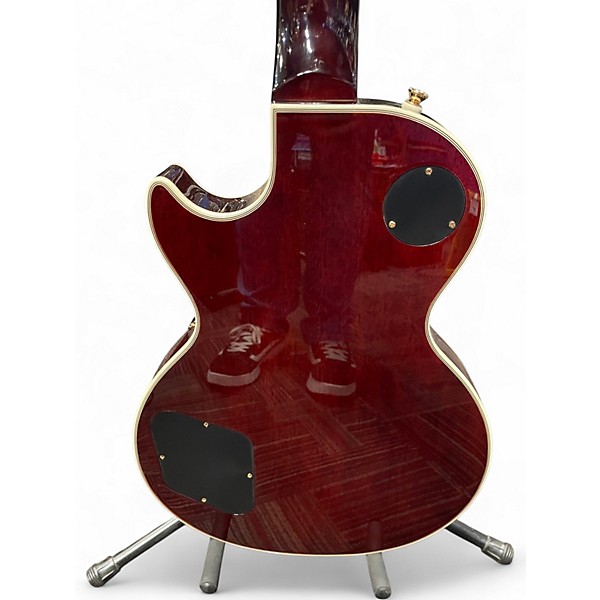 Used Epiphone Les Paul Custom Figured Tobacco Sunburst Solid Body Electric Guitar