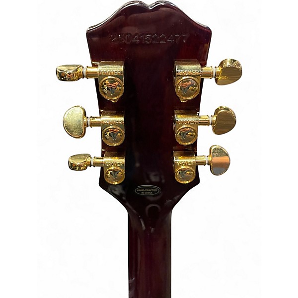 Used Epiphone Les Paul Custom Figured Tobacco Sunburst Solid Body Electric Guitar