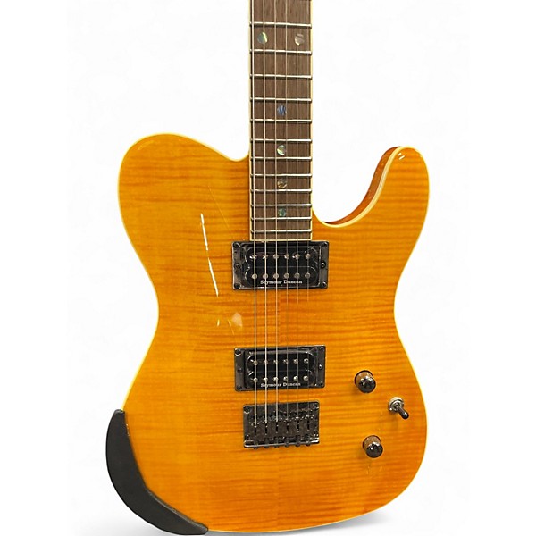 Used Fender Special Edition Custom Telecaster FMT HH Orange Solid Body Electric Guitar