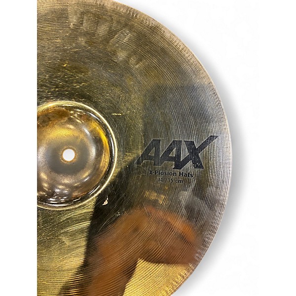 Used SABIAN 14in AAX X-Plosion Hats Cymbal