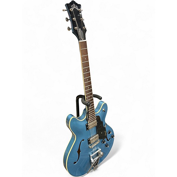 Used Guild SF1DCGVT Blue Hollow Body Electric Guitar