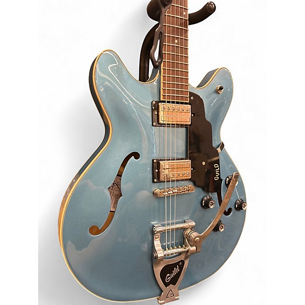 Used Guild SF1DCGVT Blue Hollow Body Electric Guitar