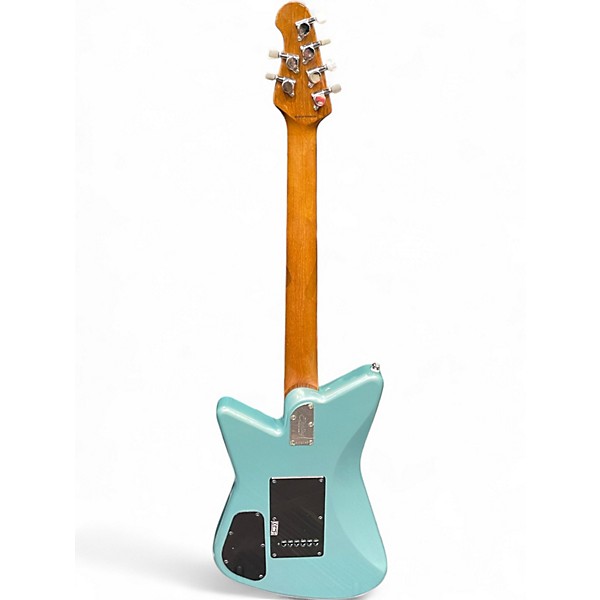 Used Sterling by Music Man Mariposa Metallic Aqua Marine Solid Body Electric Guitar