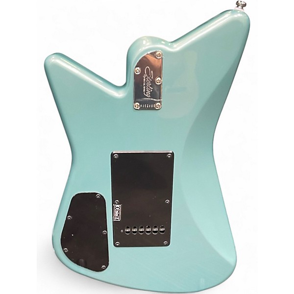 Used Sterling by Music Man Mariposa Metallic Aqua Marine Solid Body Electric Guitar