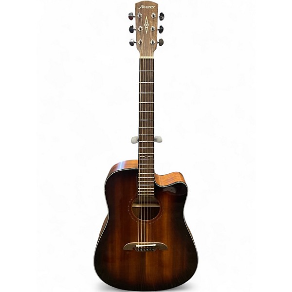 Used Alvarez AD66CE Dreadnought Cutaway 2 Color Sunburst Acoustic Electric Guitar