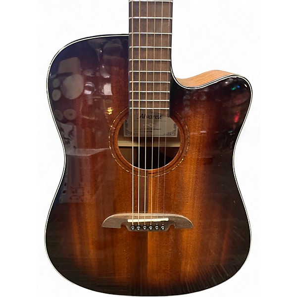 Used Alvarez AD66CE Dreadnought Cutaway 2 Color Sunburst Acoustic Electric Guitar