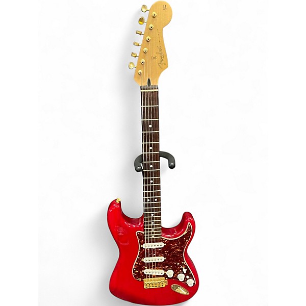 Used Fender Stratocaster Deluxe Red Solid Body Electric Guitar