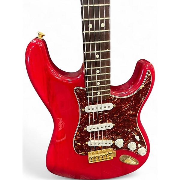 Used Fender Stratocaster Deluxe Red Solid Body Electric Guitar