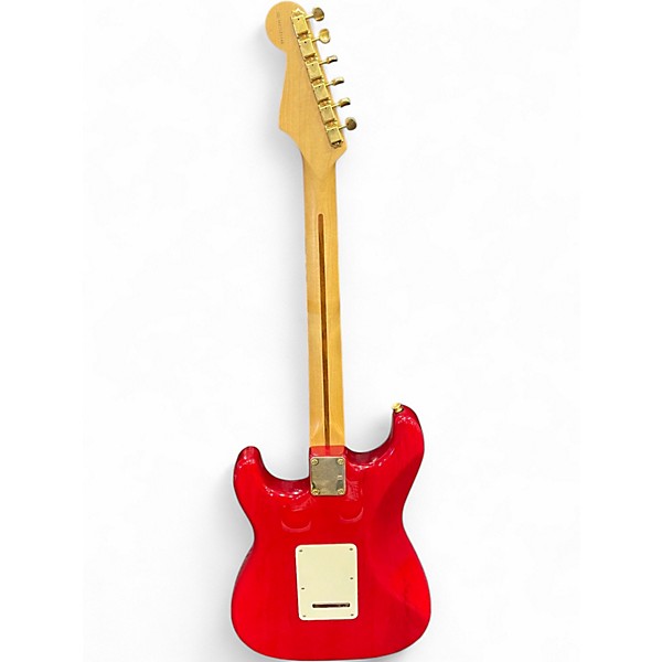 Used Fender Stratocaster Deluxe Red Solid Body Electric Guitar