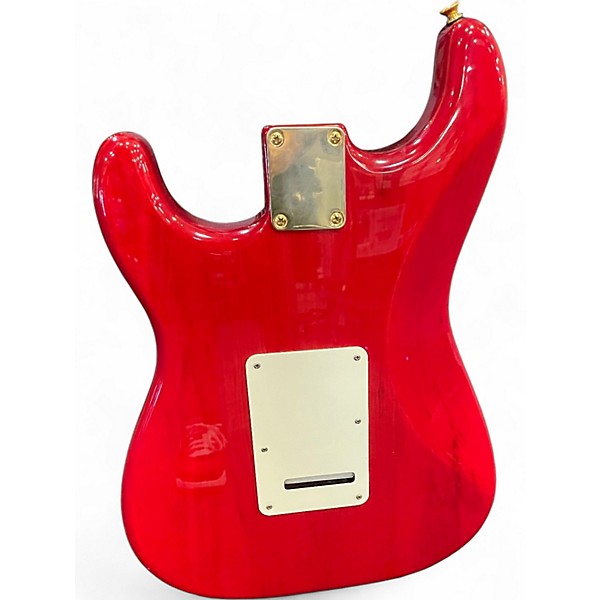 Used Fender Stratocaster Deluxe Red Solid Body Electric Guitar