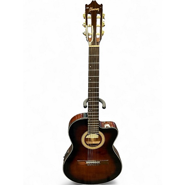 Used Ibanez GA35TCE Tobacco Sunburst Classical Acoustic Electric Guitar
