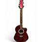 Used Ovation CK057 Red Acoustic Electric Guitar thumbnail