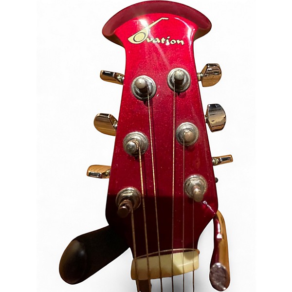 Used Ovation CK057 Red Acoustic Electric Guitar